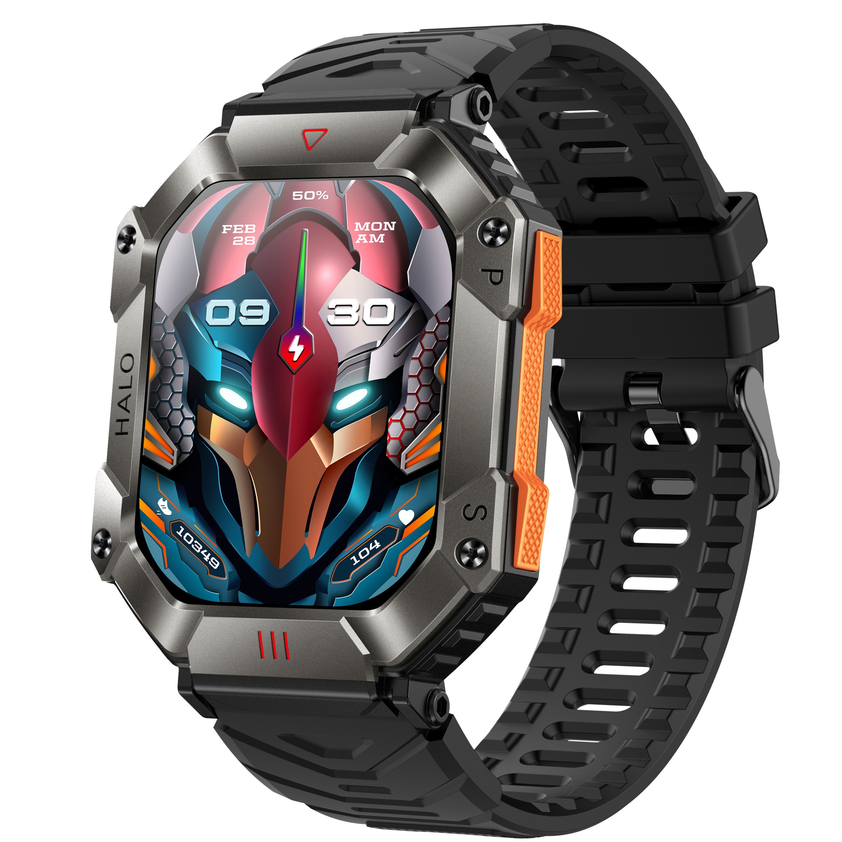 KR80 Sports outdoor Smart Watch 2023 BT Call 620mAh Support altitude barometric pressure compass function built-in 4 mini-games