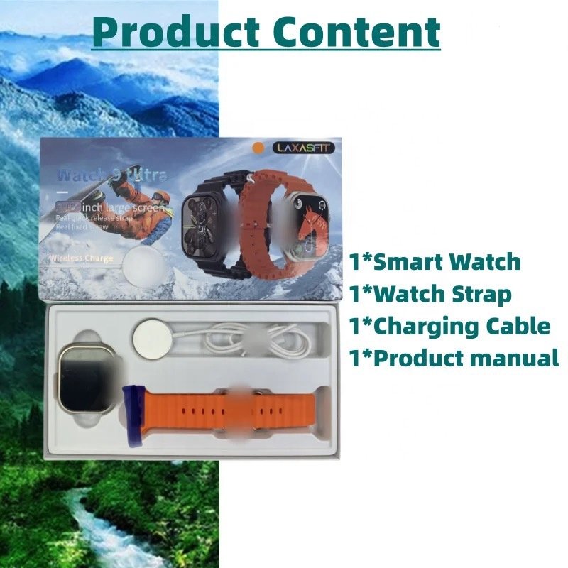 2.19inch Watch 9 Ultra Series 9 New Design Bt Call Smart Watch Multi Sports Modes With Wireless Charger