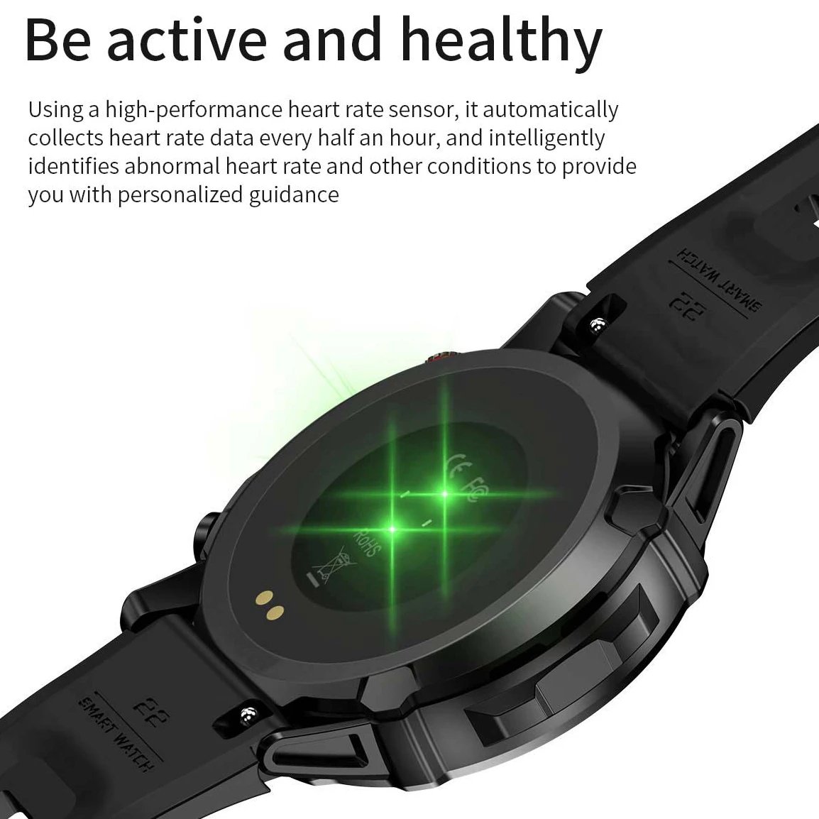 S611 Smart Watches Large Battery Heart Rate Blood Relogio Smartwatch Round Display Wearable Devices