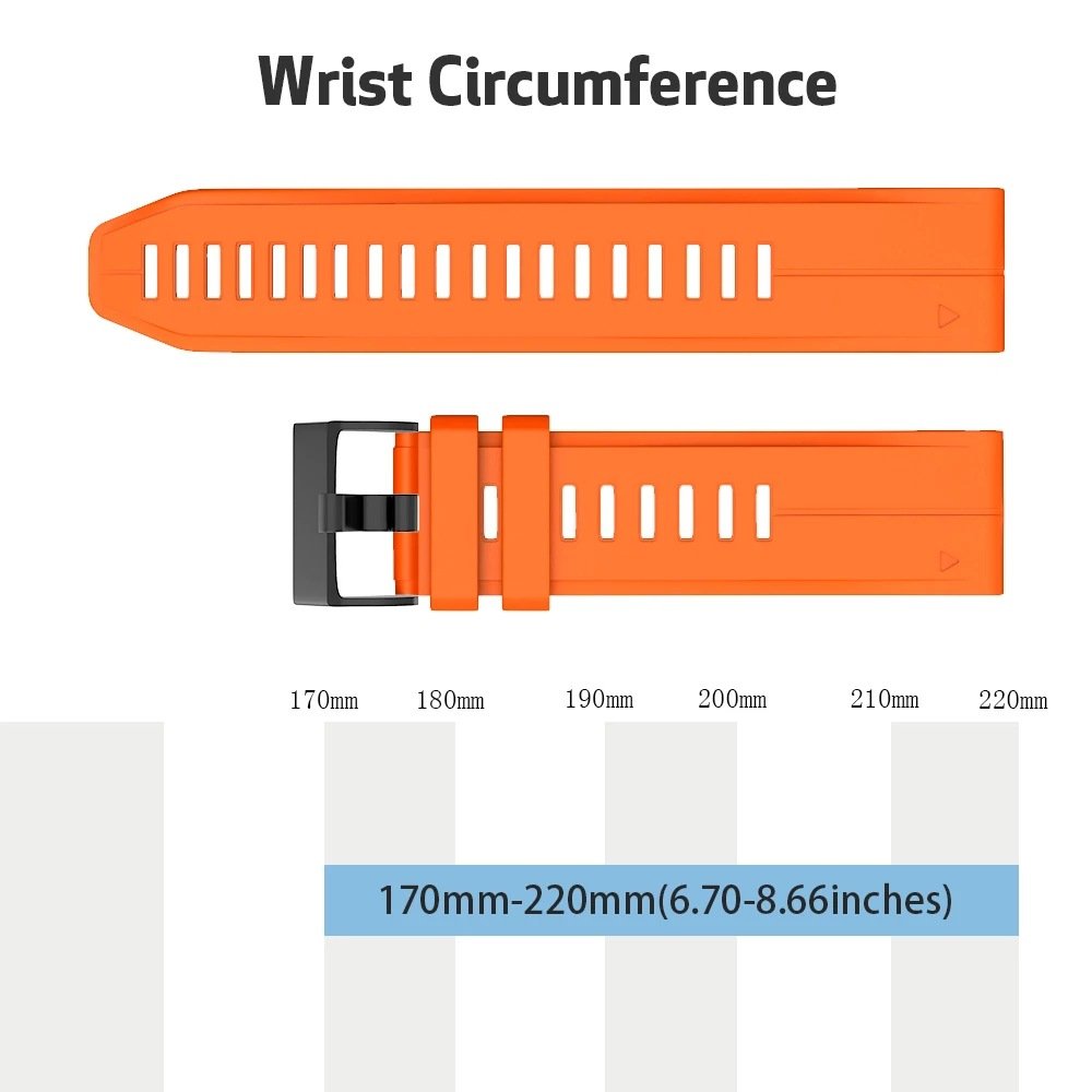 Factory Soft Silicone Quick Release Watchband Straps For Garmin Fenix 6s 7X 7 6s Pro 5 5X EPIX Smart Watch Easyfit Wrist Band