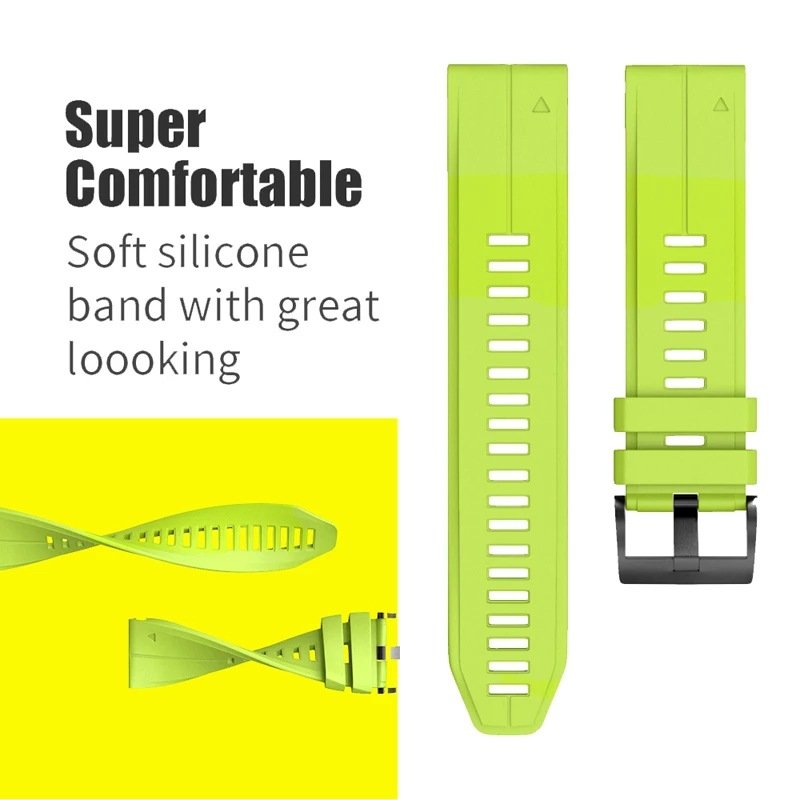 Factory Soft Silicone Quick Release Watchband Straps For Garmin Fenix 6s 7X 7 6s Pro 5 5X EPIX Smart Watch Easyfit Wrist Band