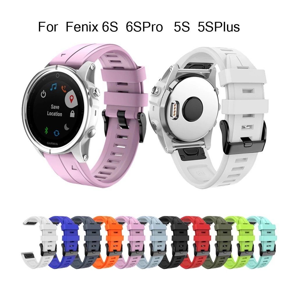 Factory Soft Silicone Quick Release Watchband Straps For Garmin Fenix 6s 7X 7 6s Pro 5 5X EPIX Smart Watch Easyfit Wrist Band