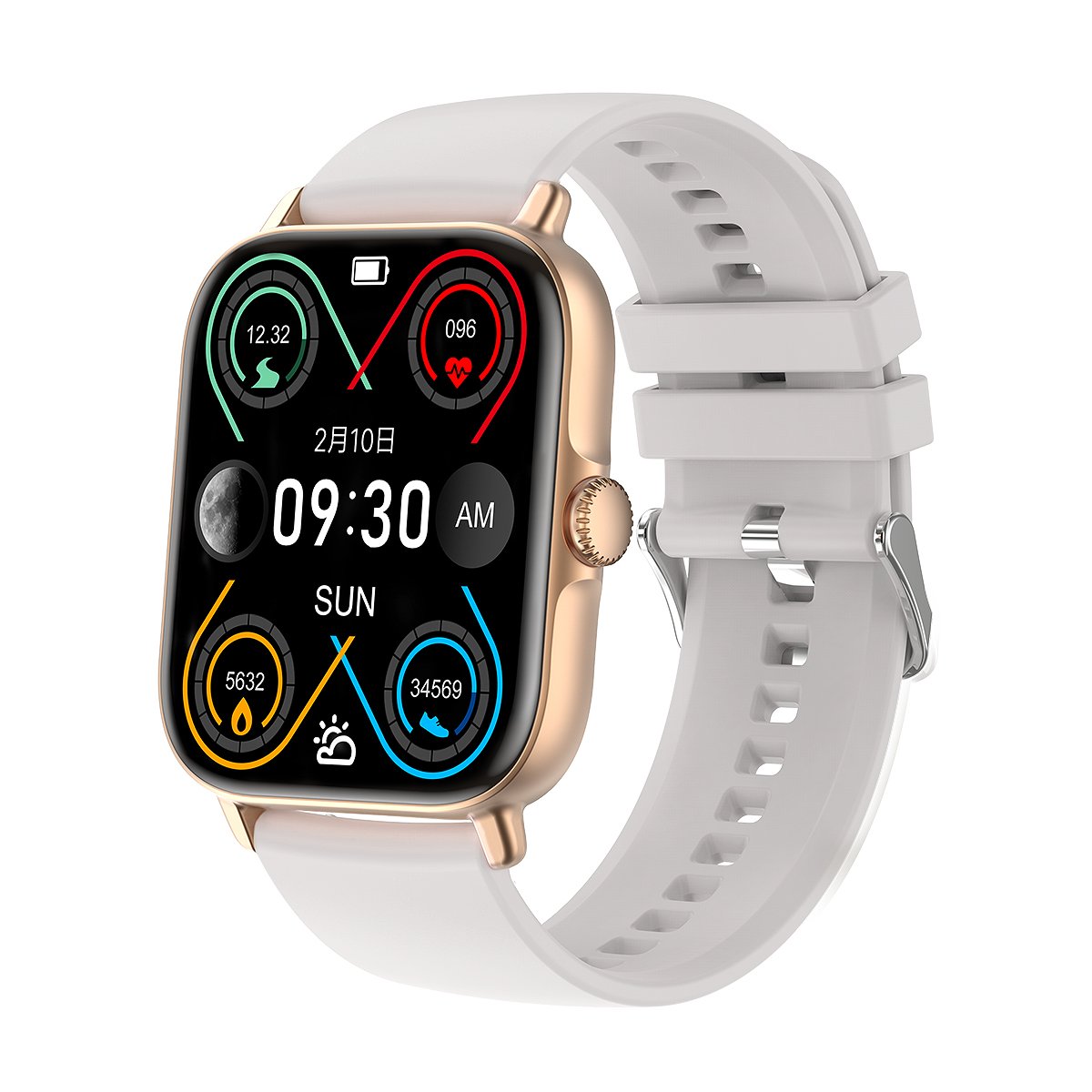Wholesale 1.81inch Screen T12 Waterproof Blood Pressure Heart Rate Heath Monitor Wireless Sports fashion Smart Watch