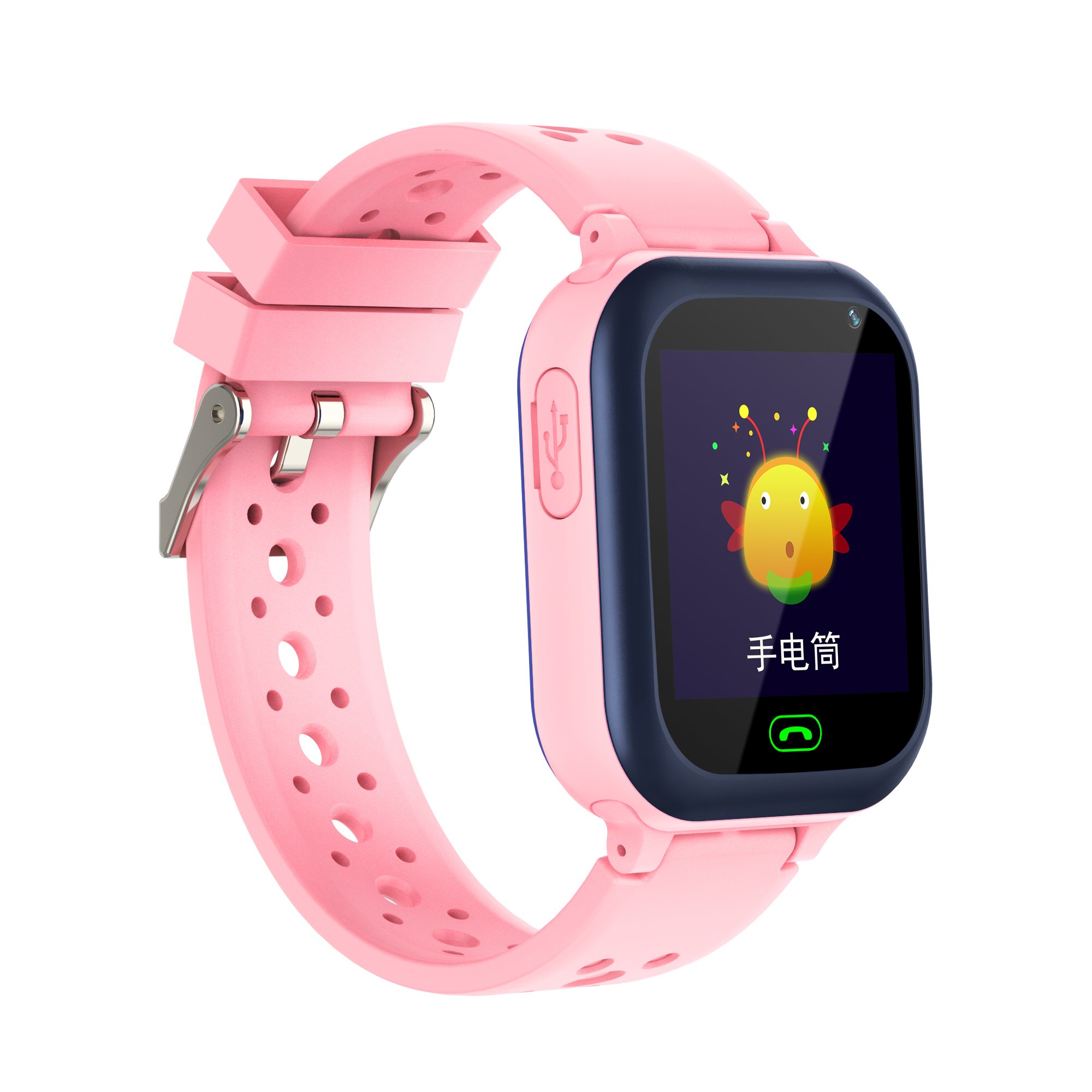 1.44" TFT 2G SOS Button Q15 400mAh Super Long Standby Smart Watch For Kids Phone With Sim Card And Camera Mobile