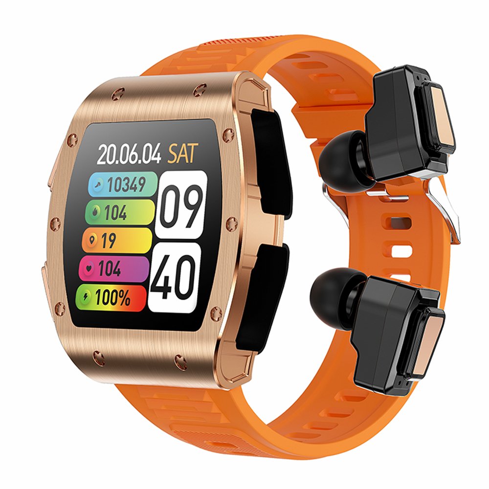 2024 JM09 2 in 1 TWS Smart Watch Wireless Earphone Waterproof Heart rate Sports Smartwatch with Earbuds For Men
