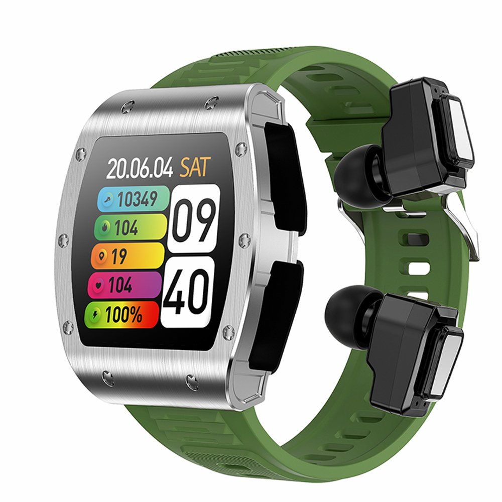 2024 JM09 2 in 1 TWS Smart Watch Wireless Earphone Waterproof Heart rate Sports Smartwatch with Earbuds For Men
