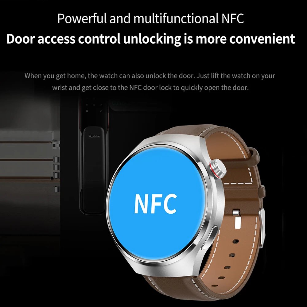 2024 New GT4PRO Smart Watch Men Watch 4 Pro AMOLED HD Screen GPS NFC Heart Rate Sports Smart Watch