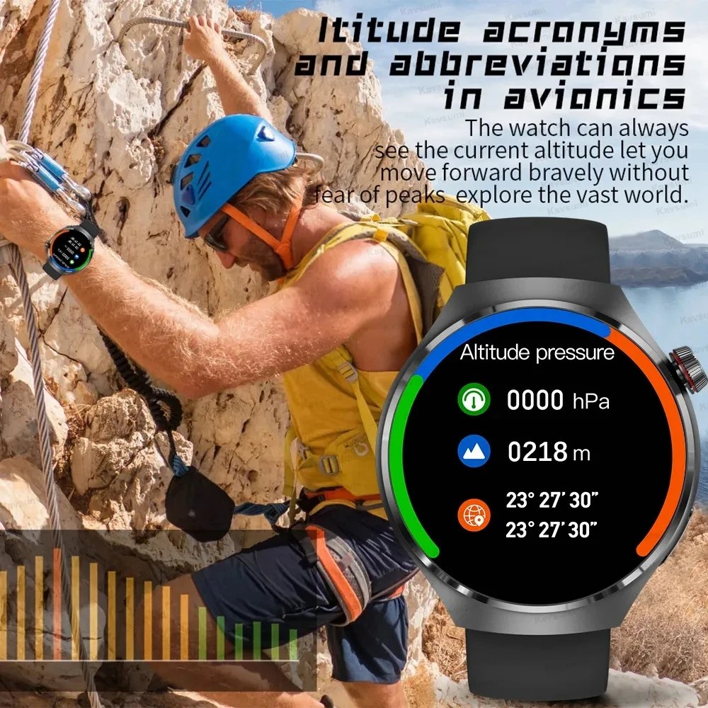 2024 New GT4PRO Smart Watch Men Watch 4 Pro AMOLED HD Screen GPS NFC Heart Rate Sports Smart Watch