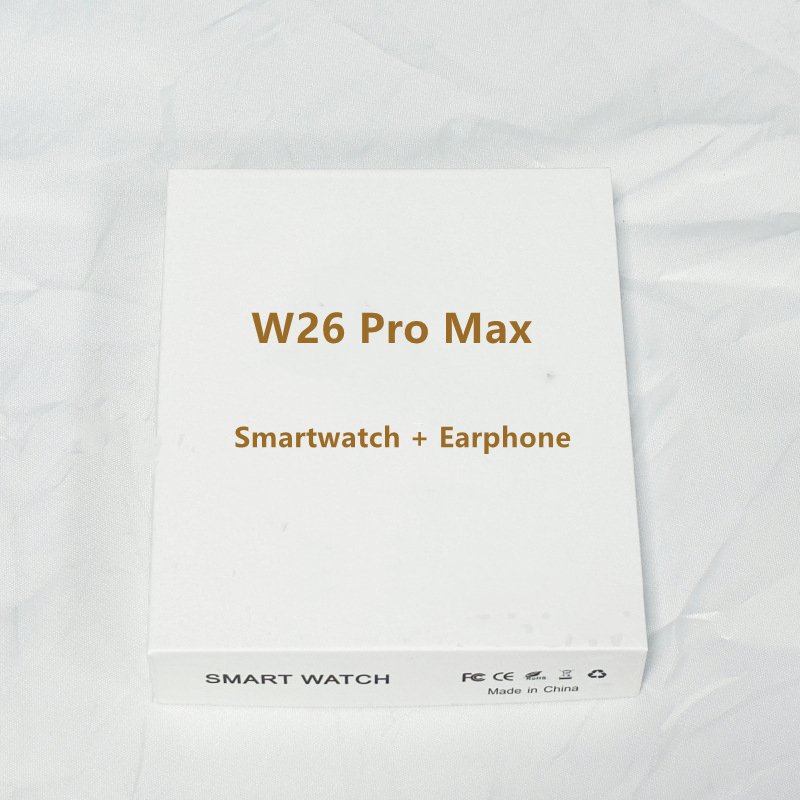 Combination Set 2 In 1 gift box W26 Pro Max Touch Screen Sport Watch Series 8 W26 Pro Max Smart Watch TWS Earbuds