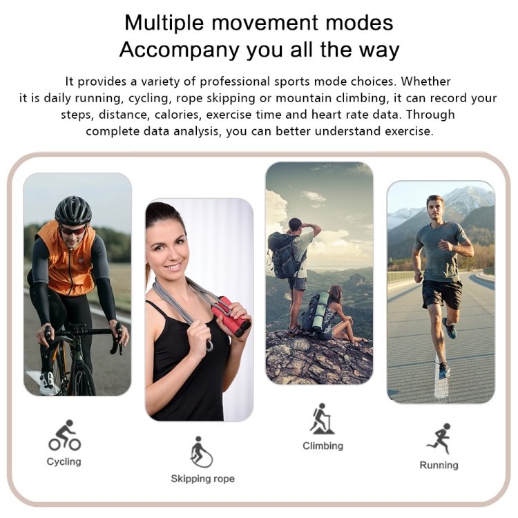 GT30 1.69 inch TFT Screen Smart Watch IP68 Waterproof Heart Rate Blood Pressure Monitoring Sports Smart Watch