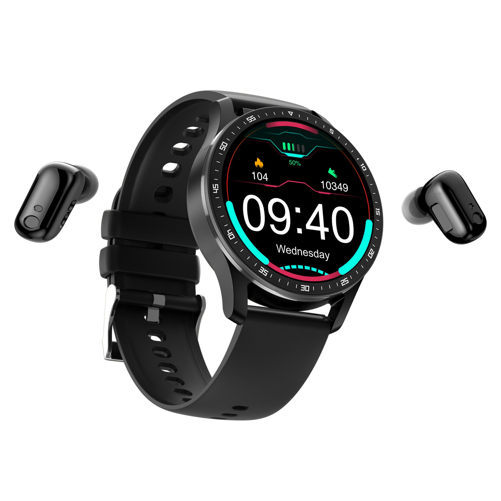 Smart Watch Tws Bt Call 2 In 1 With Earphones Support Breathing Training Waterproof Motion Track D8E Fashion Smartwatch