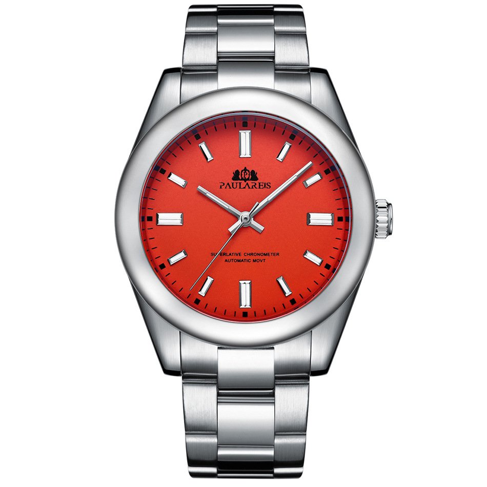OEM ODM Designer Brand Mechanical Watches Business Automatic Wristwatch Stainless Steel Luminous Watch for Men