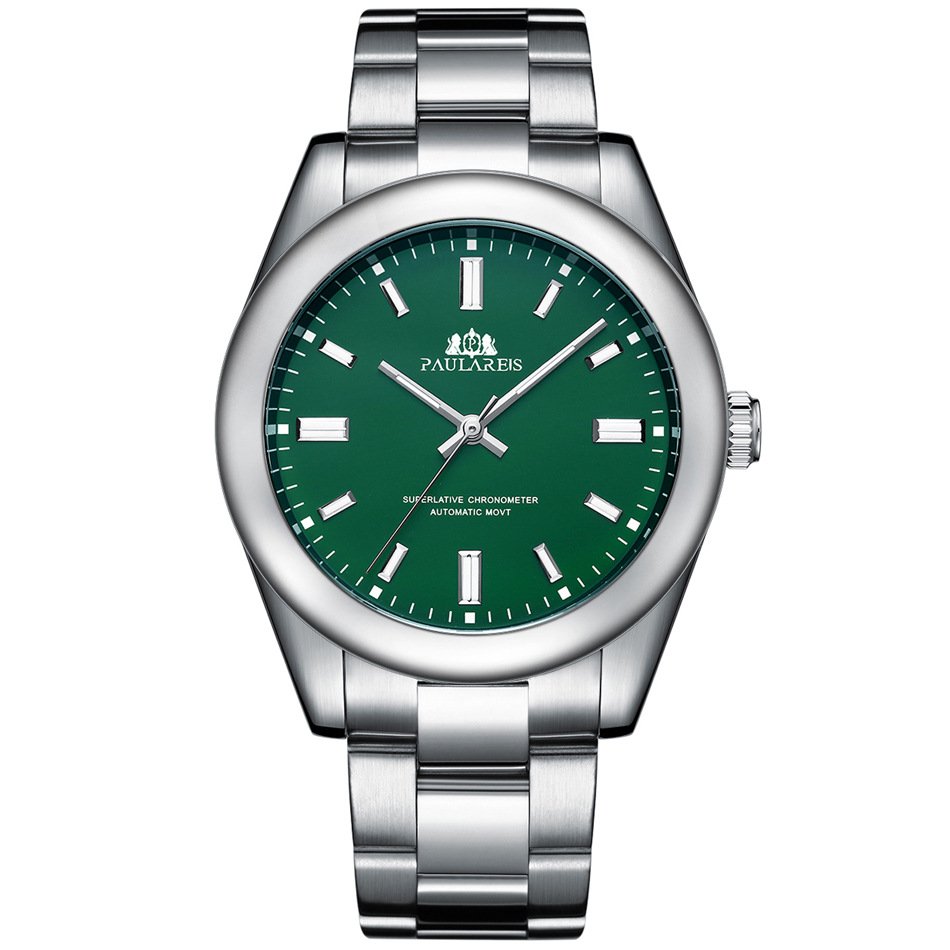 OEM ODM Designer Brand Mechanical Watches Business Automatic Wristwatch Stainless Steel Luminous Watch for Men