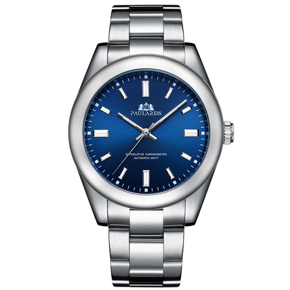 OEM ODM Designer Brand Mechanical Watches Business Automatic Wristwatch Stainless Steel Luminous Watch for Men