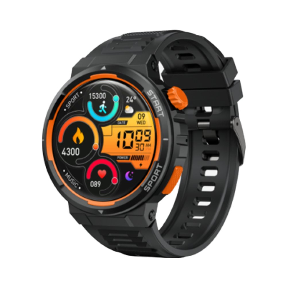 S69 Smart Watch Men Full Touch Fitness Tracker Smart Clock IP68 Heart Rate Monitor Round Smartwatch