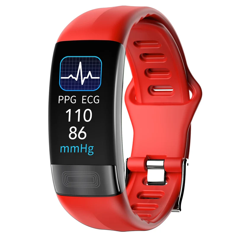 P11 Plus Smart Bracelet Body Temperature Monitoring Smart Wristband ECG PPG Smart Watch Heart Rate Blood Pressure Bracelet