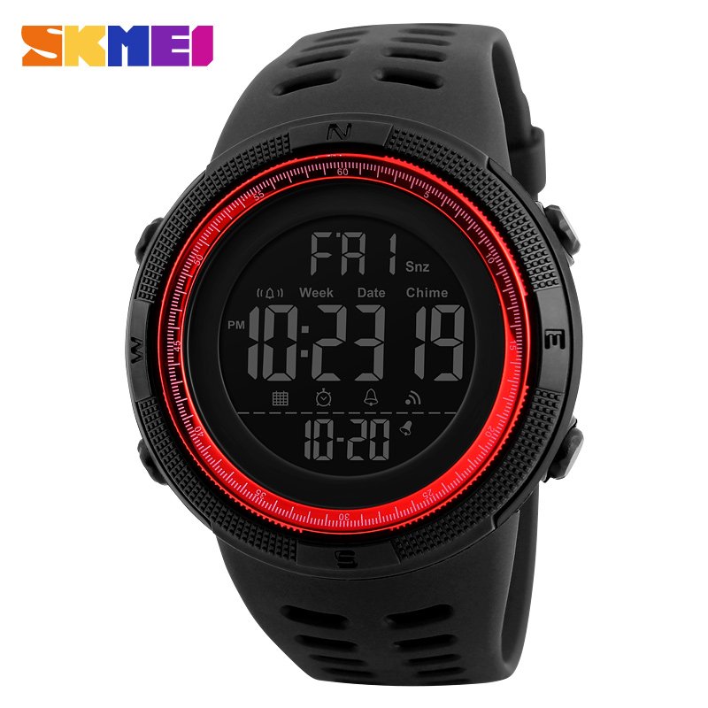 Reloj Skmei 1251 Fashion Smart Watches Sport Fitness Dual Time Zone water Resistant Watch G-style G Style Watch For Men