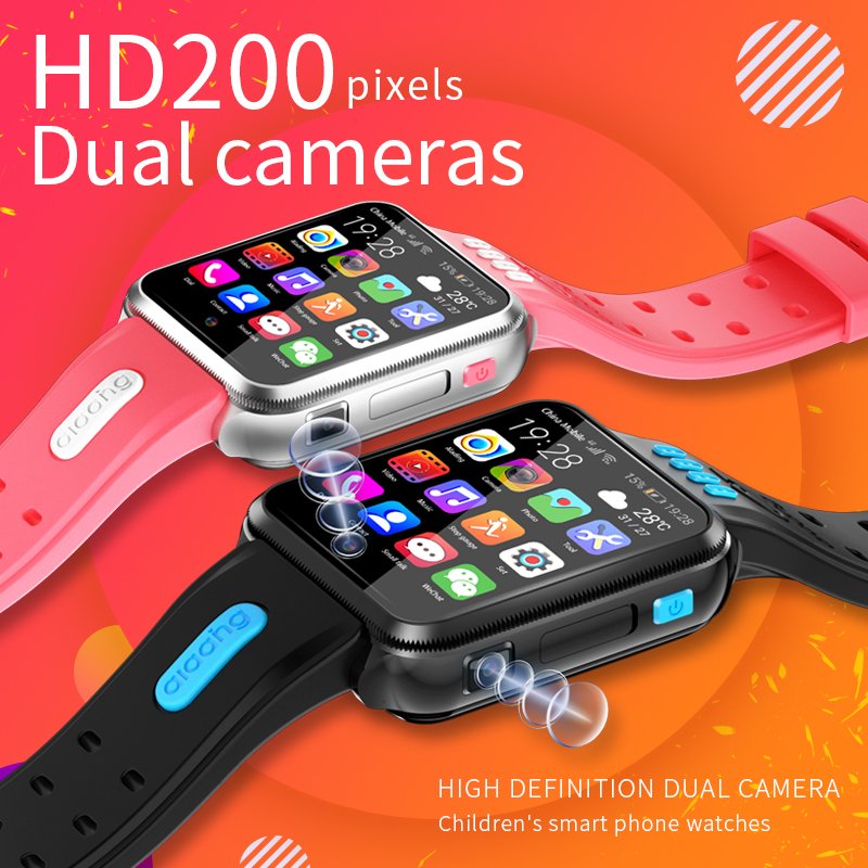 H1 Smart Watch Kids With GPS Wifi Location SIM Card 4G Network Call Function IP67 Waterproof Smartwatch For Children Students