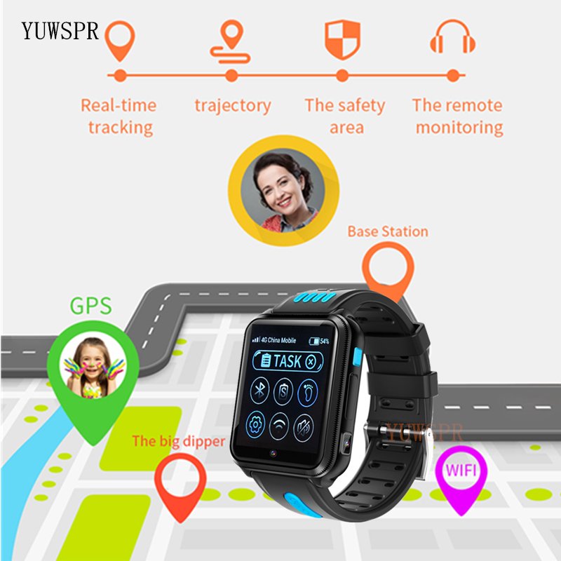 H1 Smart Watch Kids With GPS Wifi Location SIM Card 4G Network Call Function IP67 Waterproof Smartwatch For Children Students