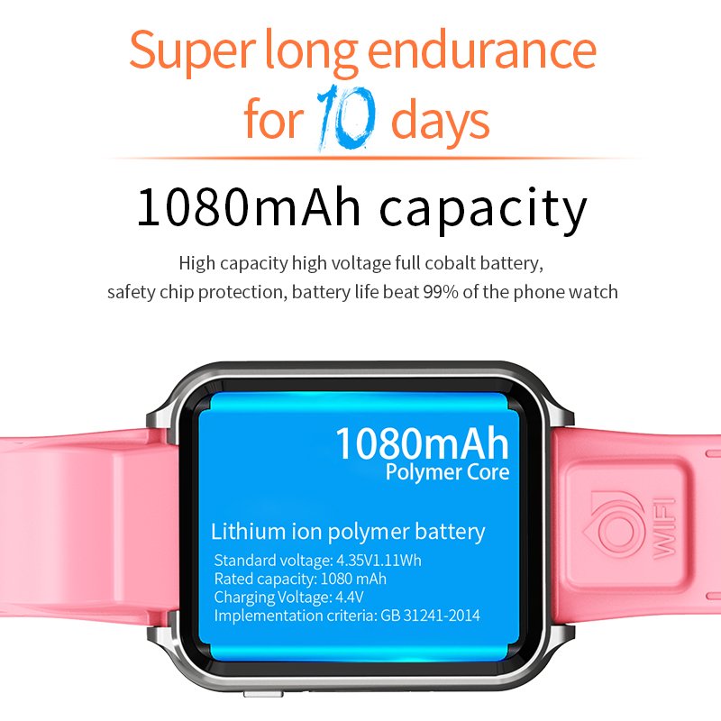 H1 Smart Watch Kids With GPS Wifi Location SIM Card 4G Network Call Function IP67 Waterproof Smartwatch For Children Students