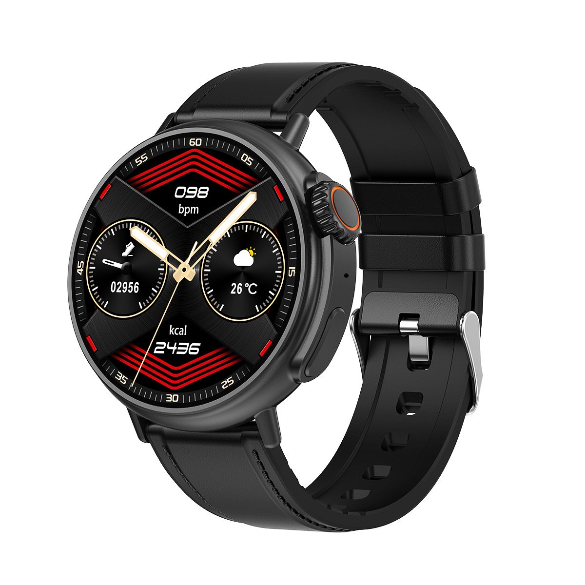 HS09 round dial make Call fitness smartwatch heart rate outdoor sport wrist applas women's electronic watch Men smart watches