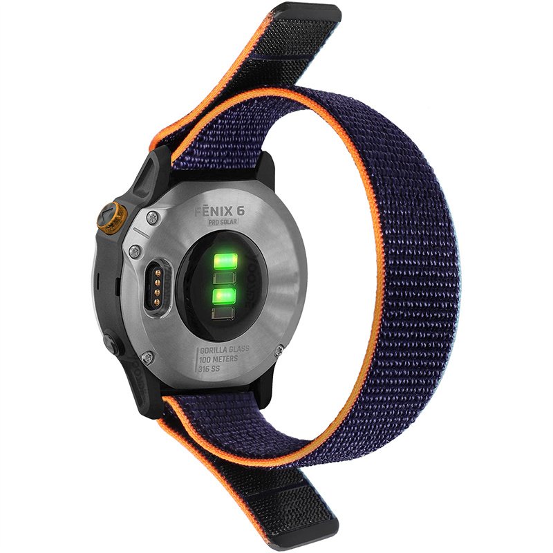New 22mm 20mm 26mm Fabric Braided Nylon Smart Watch Band For Garmin Fenix 7 7S 7X 6 6s Strap For Samsung Galaxy Watch 5 4 3