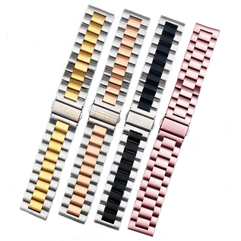 Fashion classic replacement 304 stainless steel smart watch strap with quick release for samsung watch band