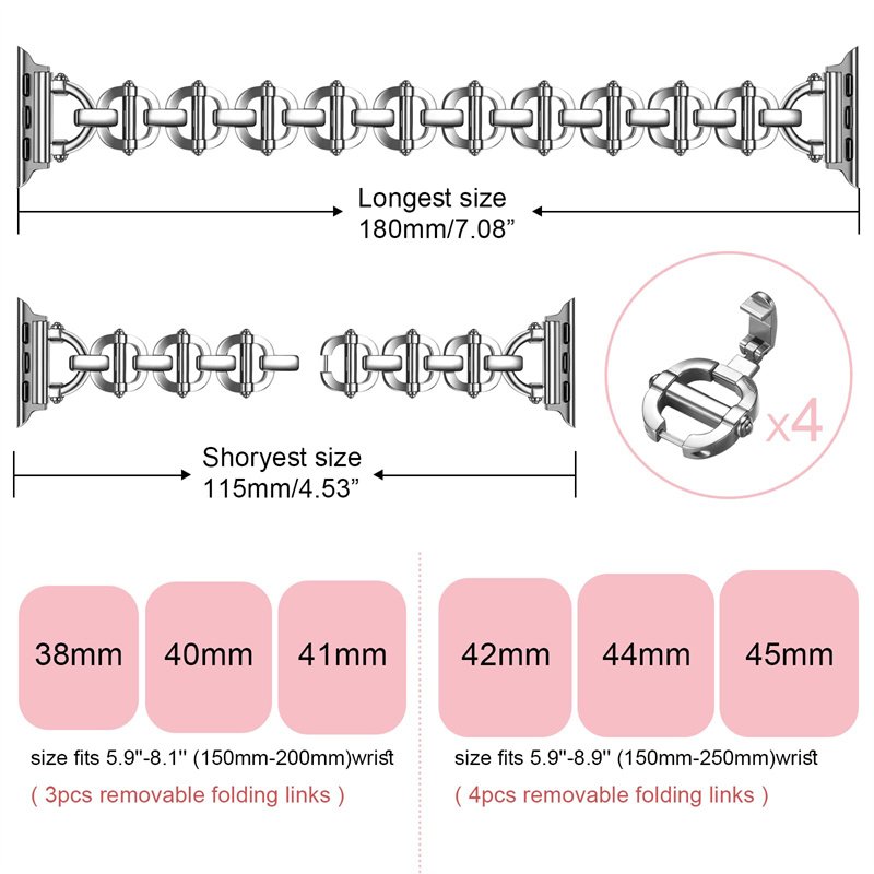 wholesale custom 40mm 42mm 49mm high quality stainless steel bracelet for apple smart watch Stainless Steel Milanese Loop