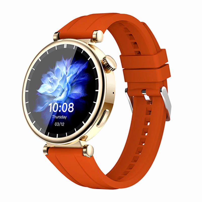 2024 WS520 Smart Watch BT Call Female Health Monitoring 1.28inch Amoled Screen Waterproof Voice Assistant Women Smartwatch Gift