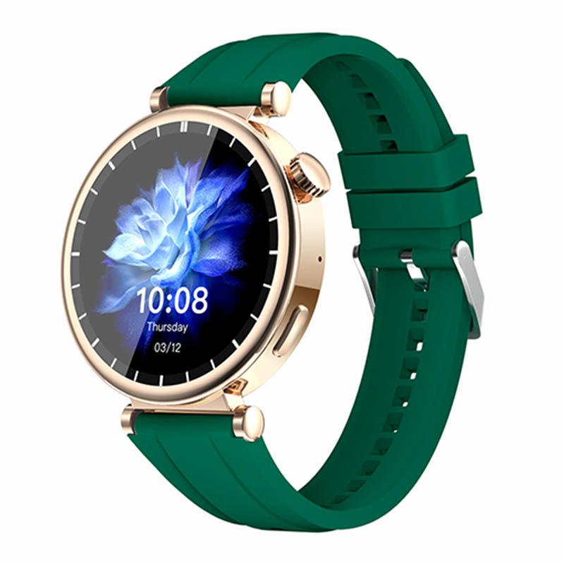 2024 WS520 Smart Watch BT Call Female Health Monitoring 1.28inch Amoled Screen Waterproof Voice Assistant Women Smartwatch Gift