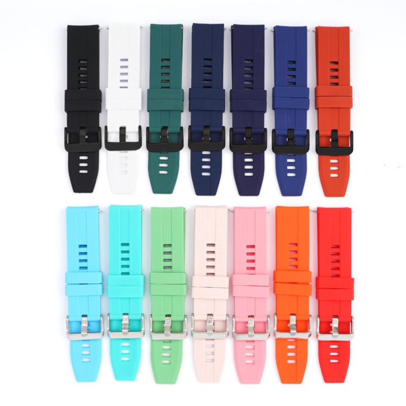 Rubber Replacement Watch Bands 22mm Quick Release Custom Color Smart Silicone Watch Strap for Huawei Watch GT 2 46mm