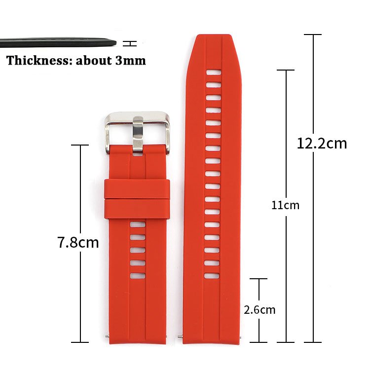 Rubber Replacement Watch Bands 22mm Quick Release Custom Color Smart Silicone Watch Strap for Huawei Watch GT 2 46mm