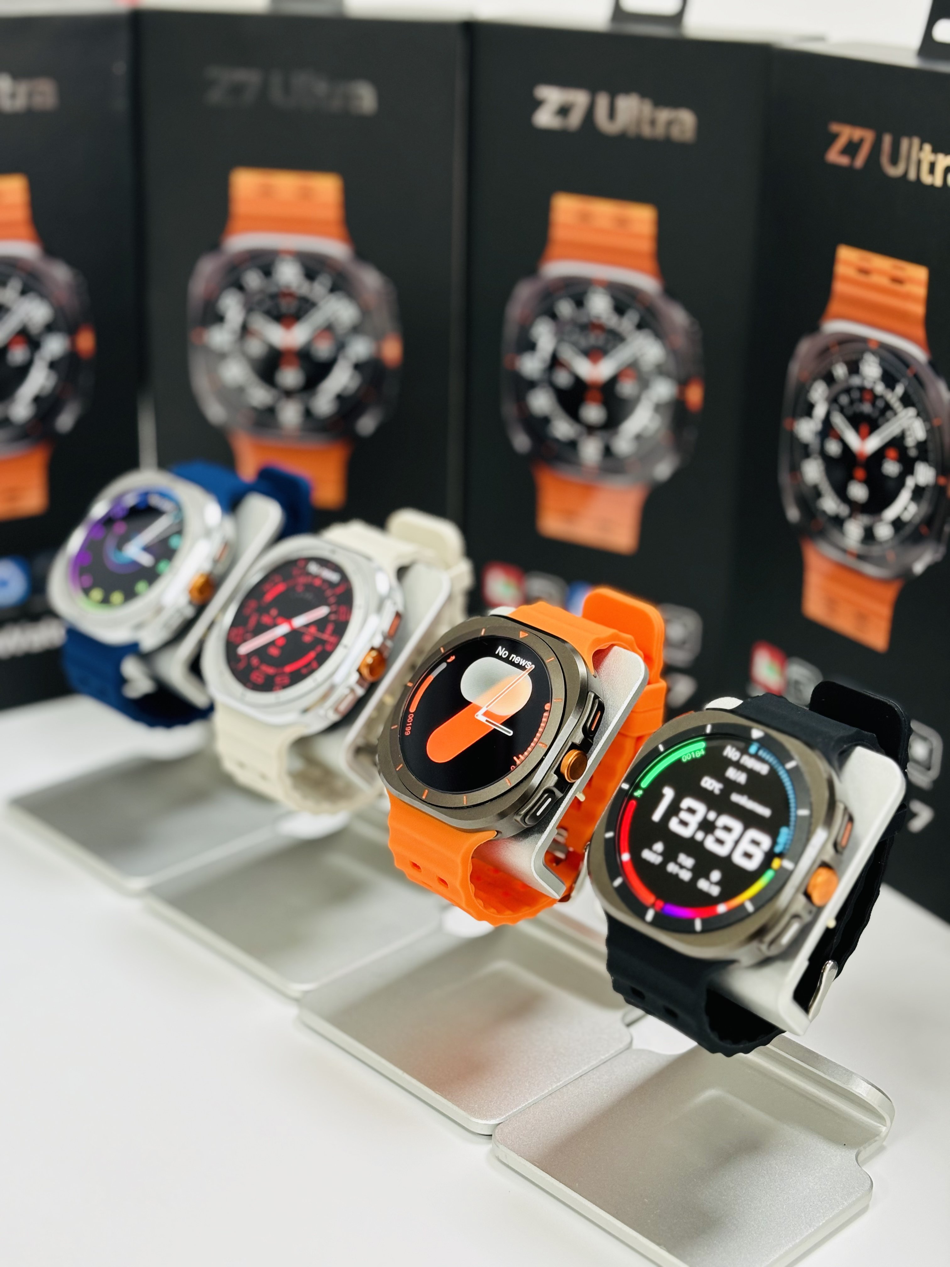 2024 Latest smartwatch Z7 ultra Bluetooth calling AMOLED screen Compass fitness tracker Outdoor Sports smart Watch for men W7