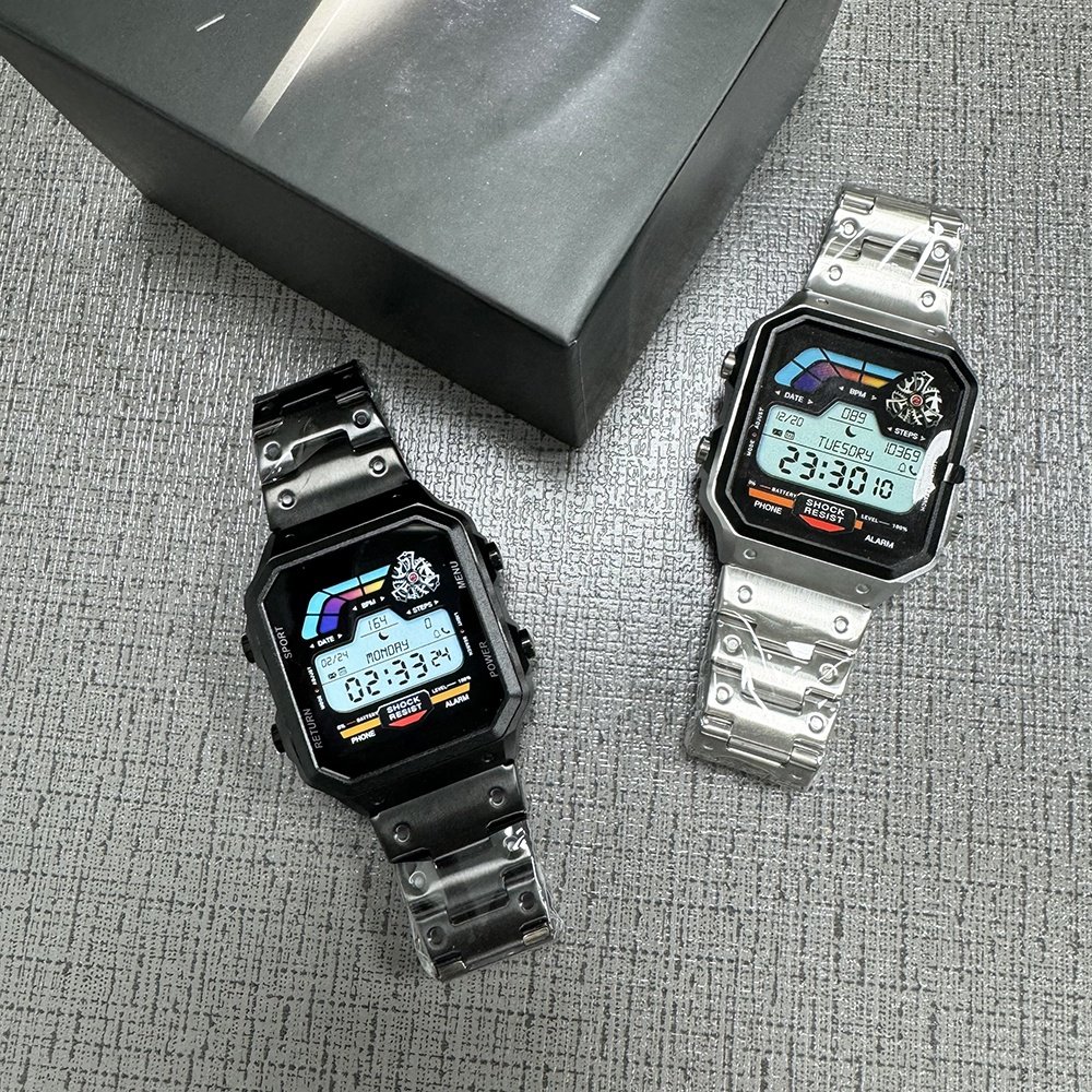 AW38 Business Relojes inteligentes Sports Smartwatch 2024 Stainless steel Hombre Montres intelligentes Men Fashion Smart watch