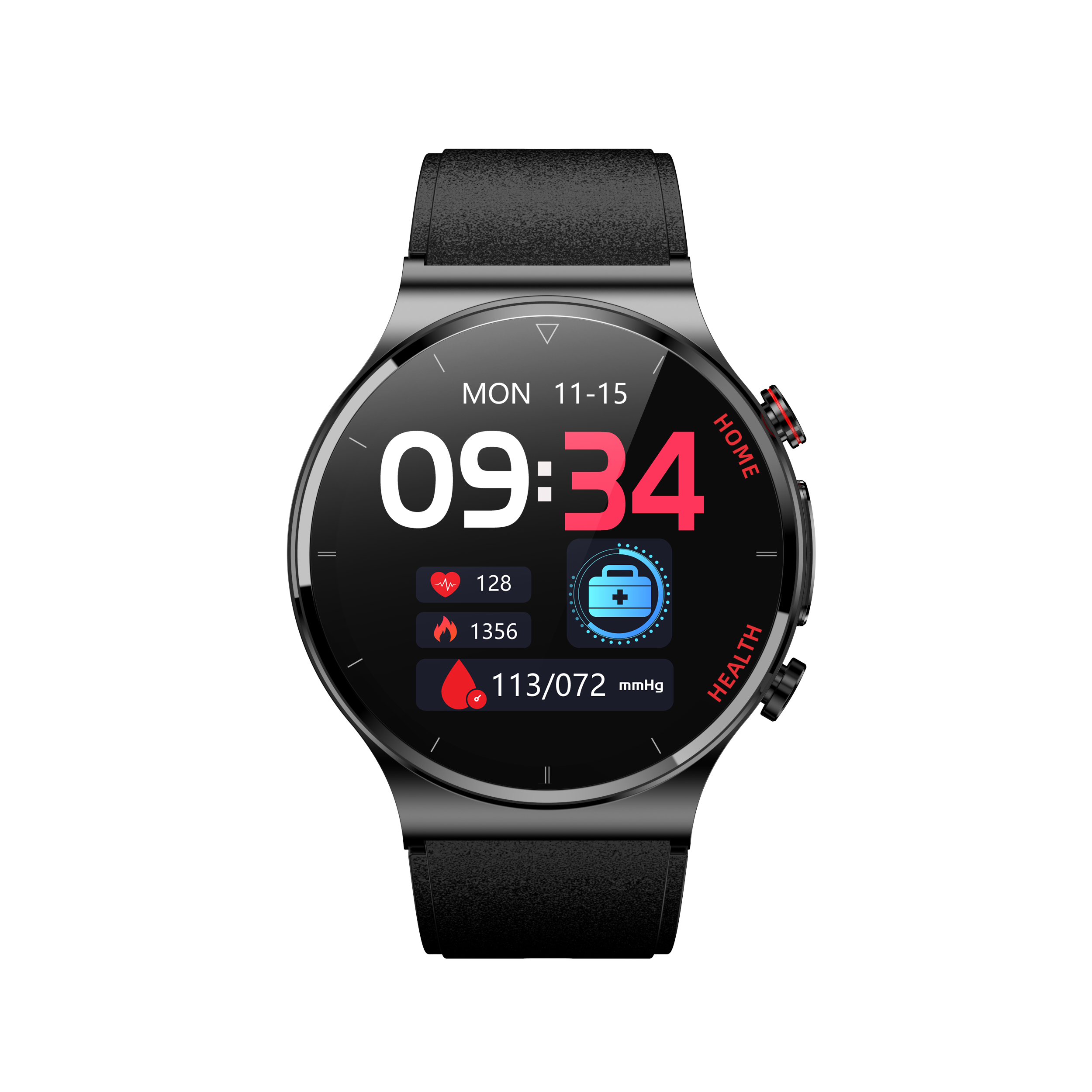 Waterproof Health Monitoring Round Smart Watch Sport Smart Watches Men Smart Watch