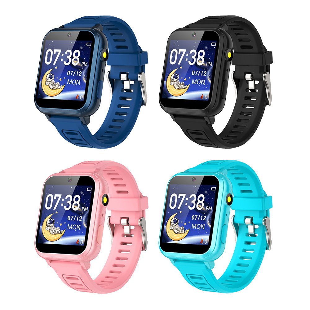 SlMM Calculator Alarm Clock Child Boys Smartwatch, 1.54Inch Touch Screen S16 Gaming Baby Kids Smart Watch With 16 Games