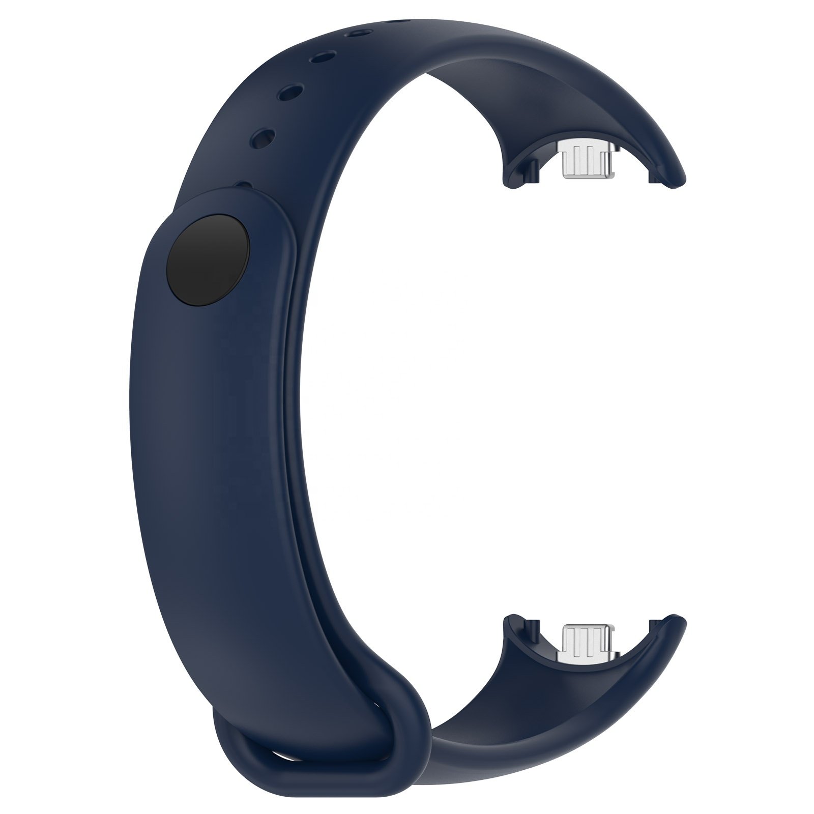 Silicone Sports Smart Watch Bracelet Replacement Wristband Metal Adapter Connector for Xiaomi Mi Band 8 Strap