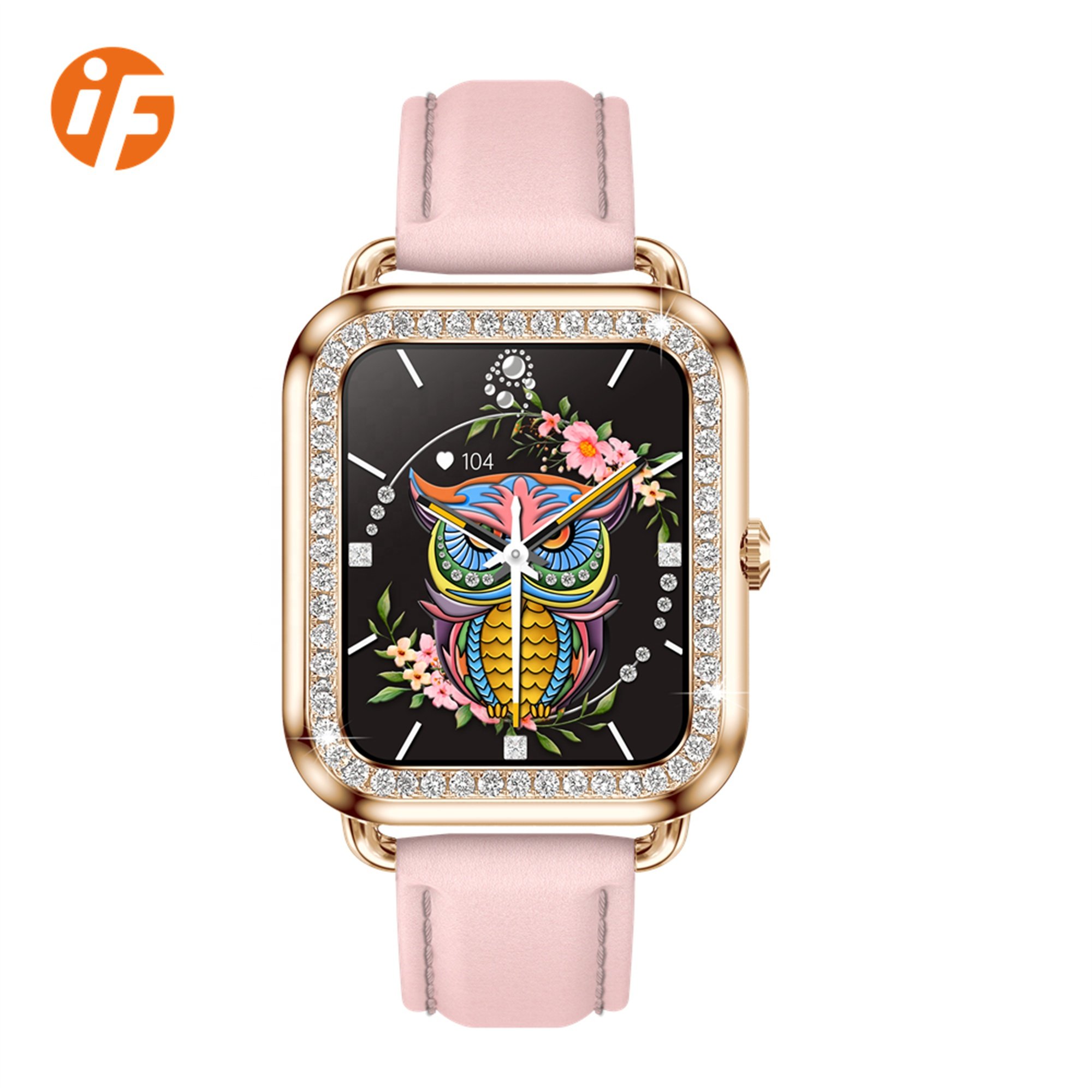Fashion INNOFOVO Lady Leather Square Quartz Watch Ladies Casual Luxury Smart Watch Women