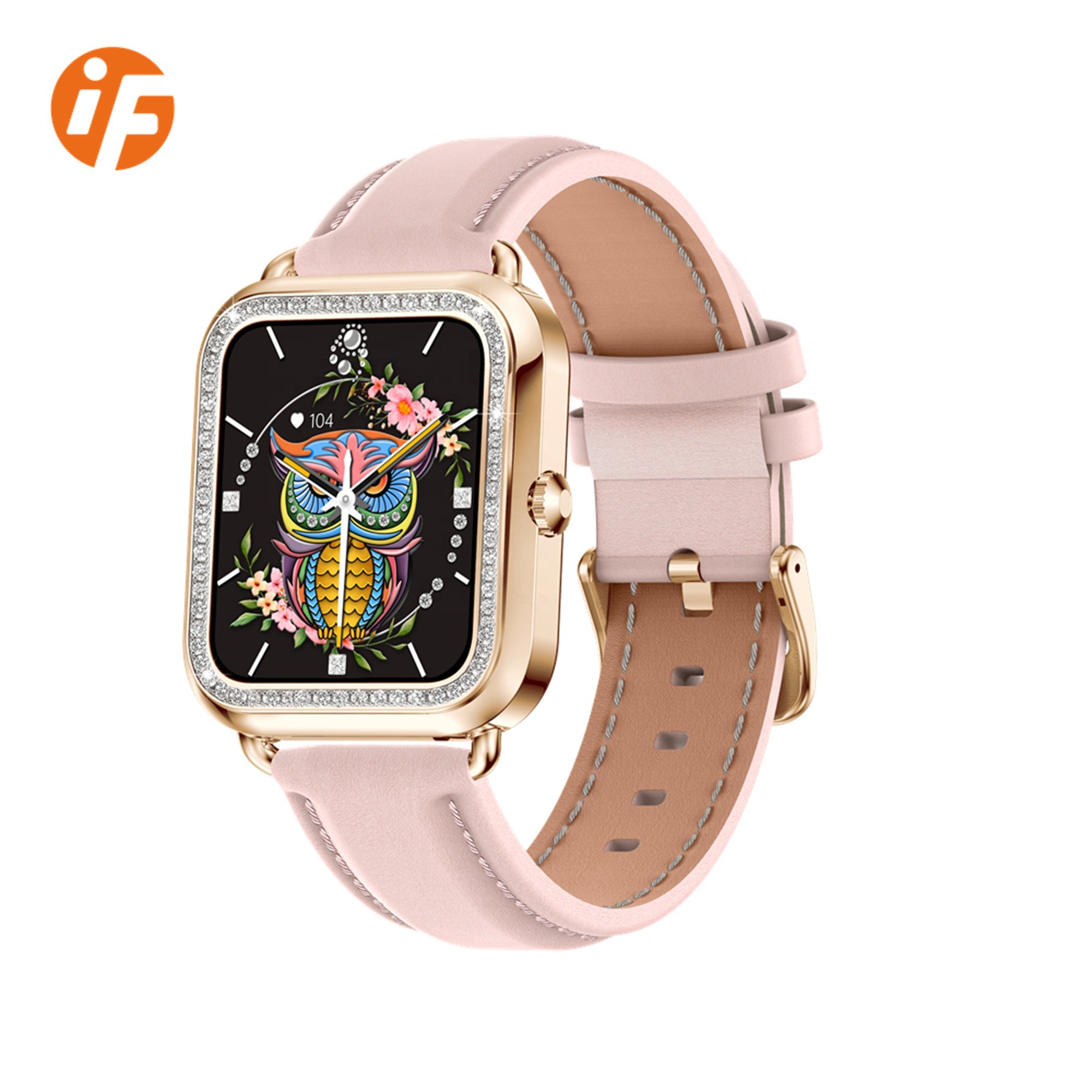 Fashion INNOFOVO Lady Leather Square Quartz Watch Ladies Casual Luxury Smart Watch Women