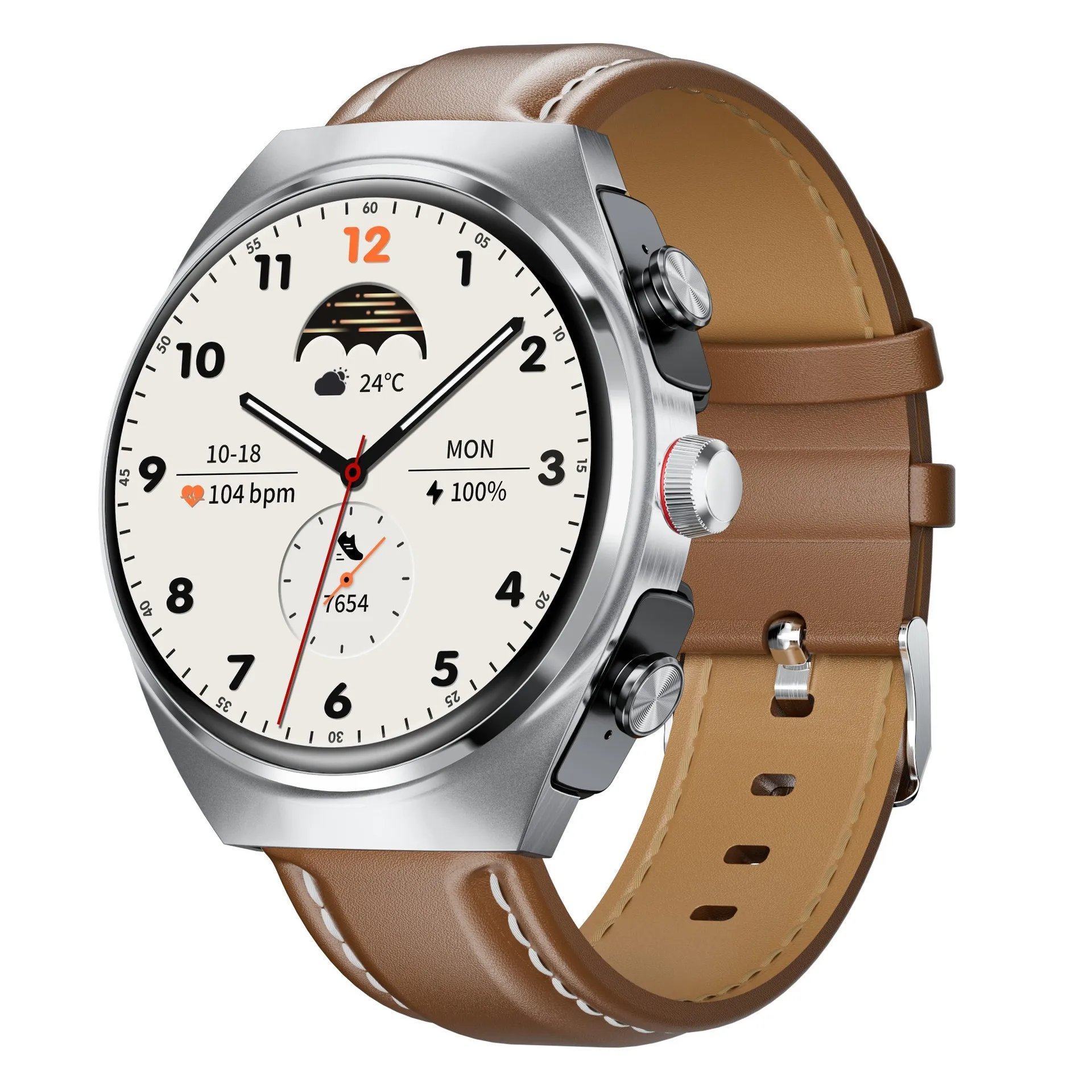 2024 Smart Watch TWS 2-in-1 Headset Heart Rate Blood Pressure Health Monitoring Headphones Play Music