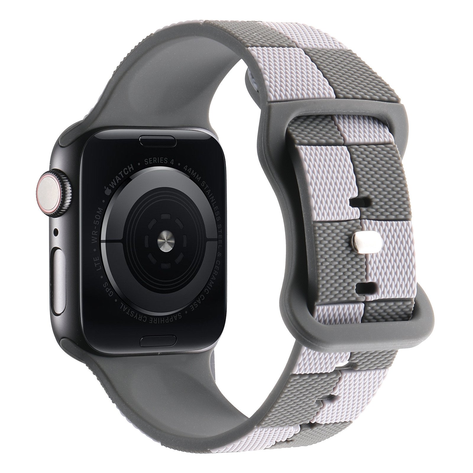 Two Colors Soft Silicone Smart Watch Band Strap For Apple Watch Strap Sport Band For Iwatch series 9 8 38mm 41mm 42mm