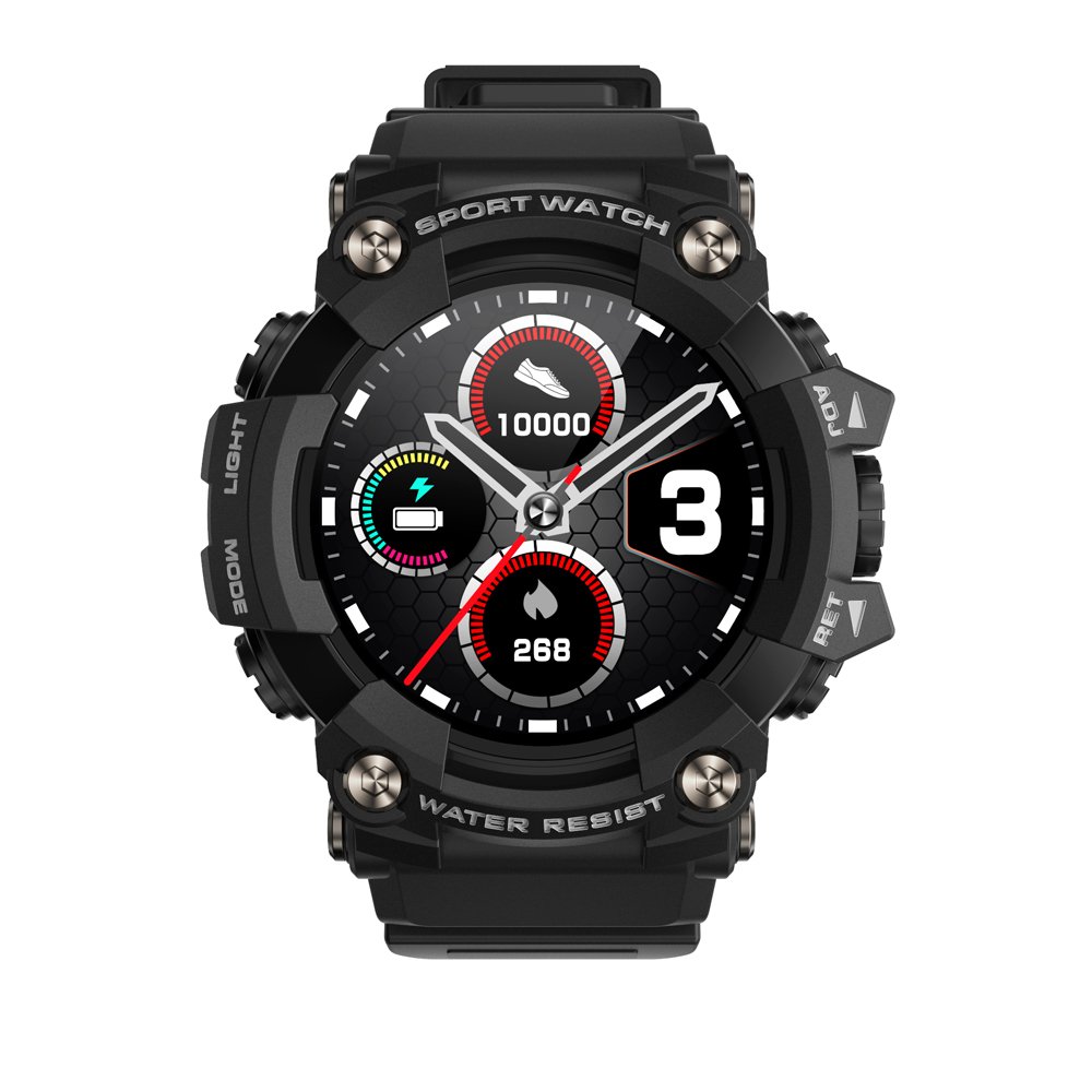 T6 Sport outdoor Smart watch 2023 1.28 inch IPS screen BT call IP68 Measure multiple heart rate Blood Pressure Test watch