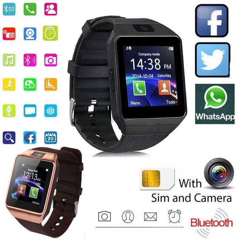 Q18 Smart Watch waterproof With Camera Micro SIM TF Card Slot Fitness Activity Tracker Sport Watch For ios Android