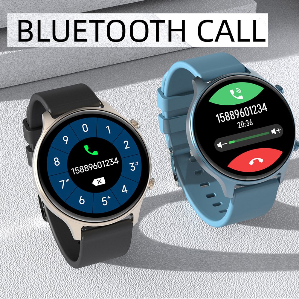 New Ds30 Relojes Inteligentes Smart Watch Waterproof All Day Heart Rate Monitoring Sport Round Wireless Charging Smart Watch