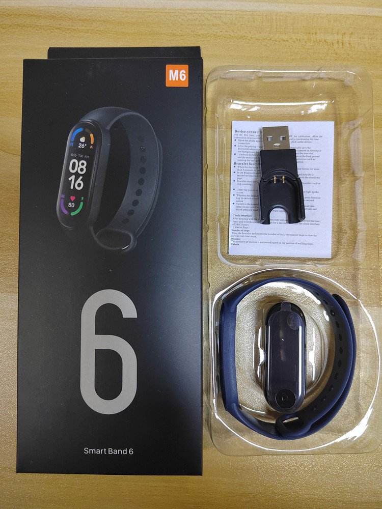 2024 New M6 Sport Smartband Watch Bracelet Wristband Fitness Tracker Blood Pressure Heart Rate Monitor Waterproof Smart Band