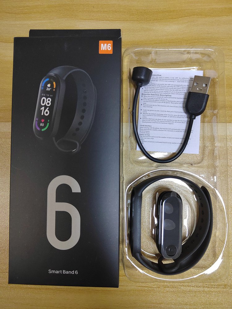 2024 New M6 Sport Smartband Watch Bracelet Wristband Fitness Tracker Blood Pressure Heart Rate Monitor Waterproof Smart Band