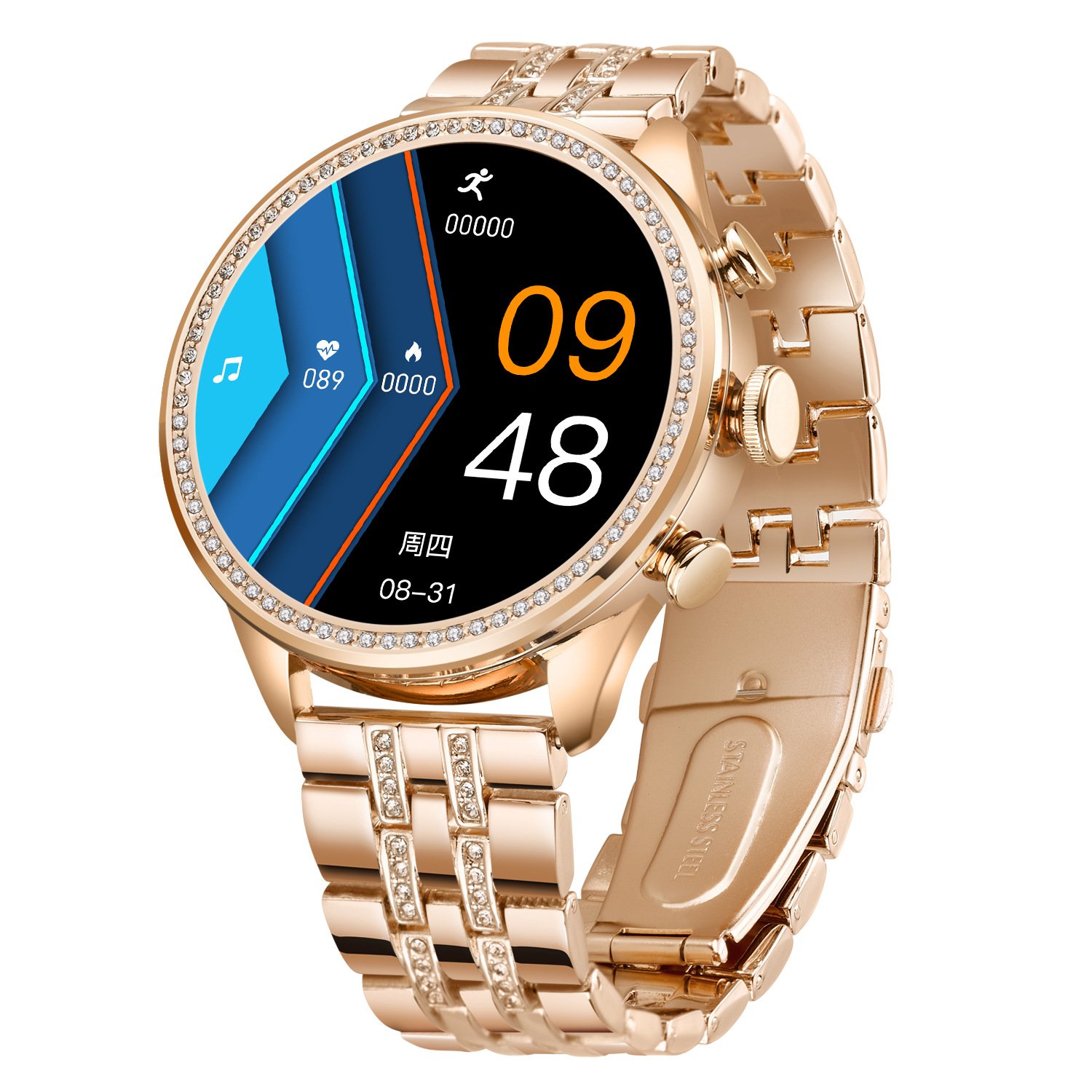 Gen9 Beautiful Ladies Diamond Luxury Band Bt Call Reloj Smart Watches Heart Rate Blood Pressure Sports Gen9 Smartwatch