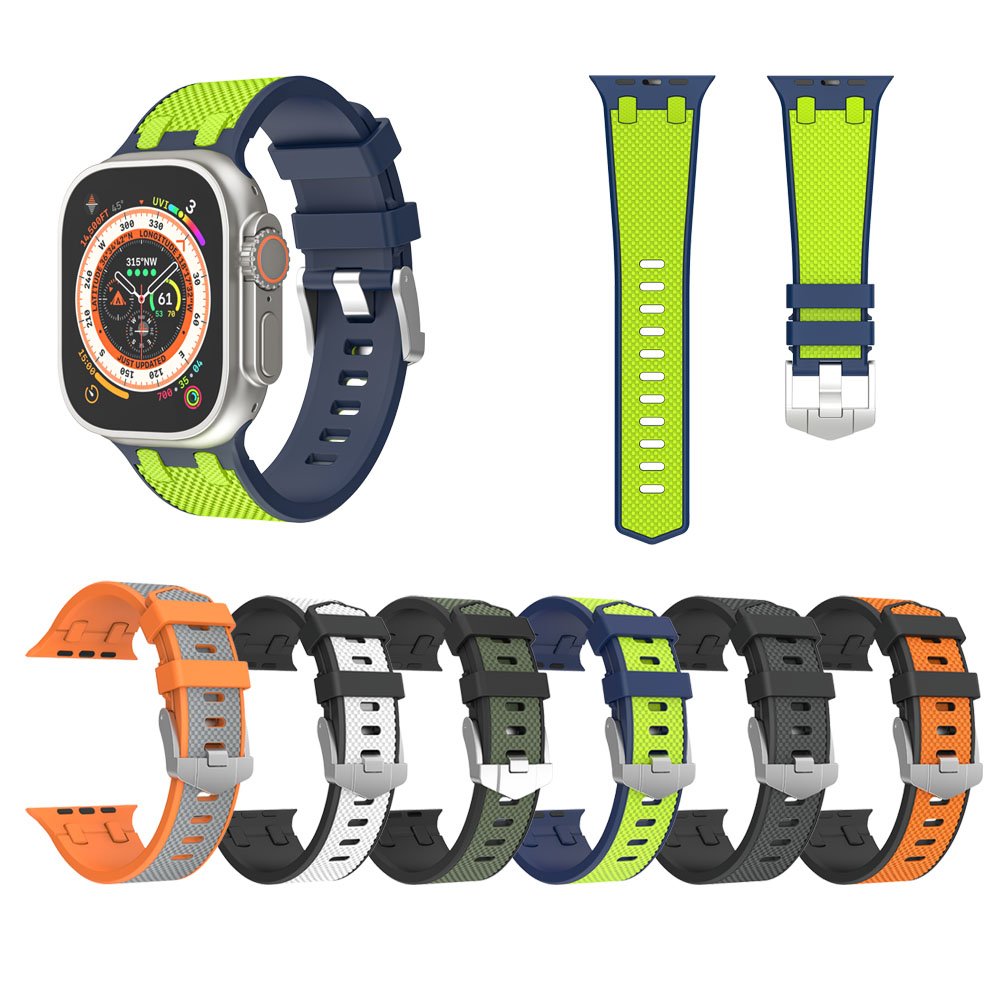 Sport Smart Watch Ventilation Band Strap for Apple Watch Bicolor Fashion Smart Watch Band