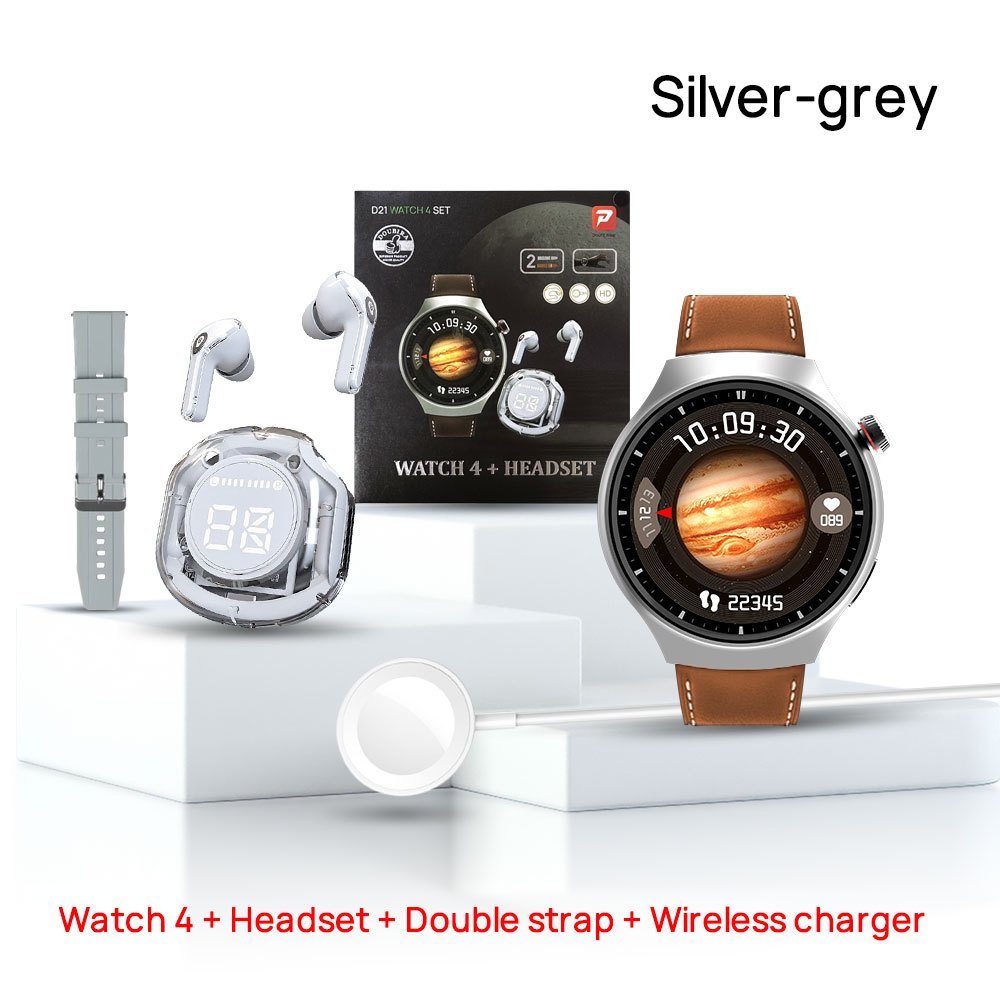 D21 fashion Round relojes smart watch 2 in en 1 with earphones watches 2024 newest wholesale smartwatch set for man woman