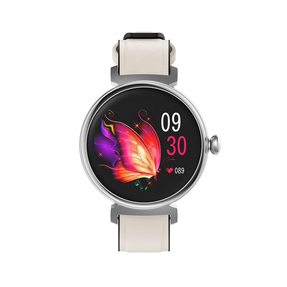Fashion 1.04inch Small Display Support BT Call Fitness Tracker APP FitCloudPro New AMOLED Smart Watch DM70 for Women